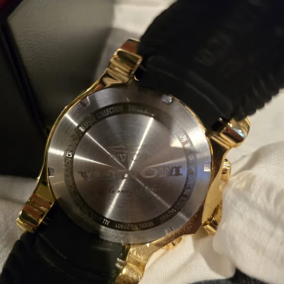 Invicta Gold and Black Chronograph Watch - Picture 5 of 6